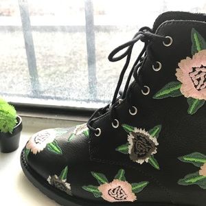 Rebecca Minkoff “Gerry” Embroidered Combat Boot